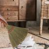 IDEANATEGRATE Small Hand Broom Whisk Brush Large Wicker Desktop Sweeper for Indoor Household Cleaning Porch and Camping Use view 4
