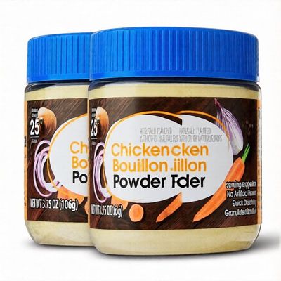 Chicken Bouillon Powder, Salty Savory Flavor, 3.75 oz Jar, About 25 Servings, 2 Pack