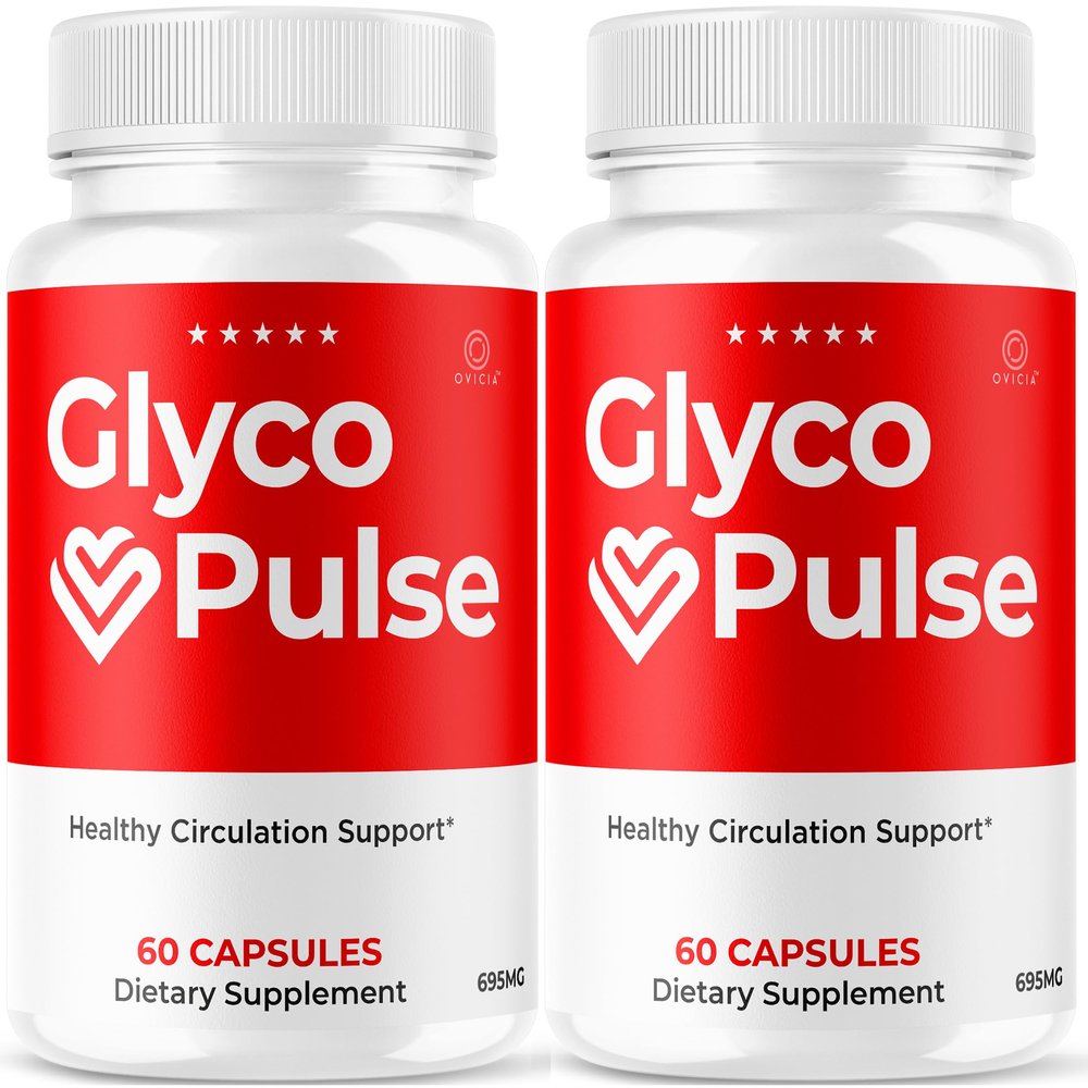 (2 Pack) Glyco Pulse Capsules - Official GlycoPulse Pills Advanced Premium Formula Support Maximum Strength, All Natural Ingredients Vitamins for Overall Health & Wellness, 120 Capsules for 2 Months