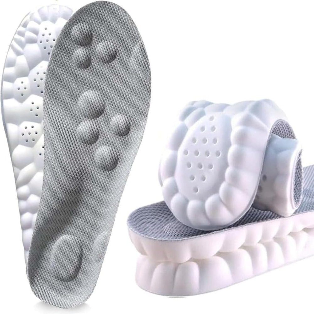 2026 New Steppers Insoles for Women Man,Cloud Insoles,Cuttable Memory Foam Shoe Inserts with Arch Support for Foot Pain&Fatigue