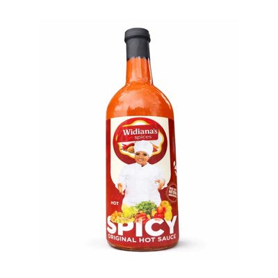 Widiana's Original Hot Sauce - 35 fl oz (750mL) | Caribbean Style Spicy Pepper Sauce | Made with Fresh Hot Peppers, Turmeric & Garlic | All Natural Ingredients | No Preservatives | Gluten Free | Vegan | Family Size