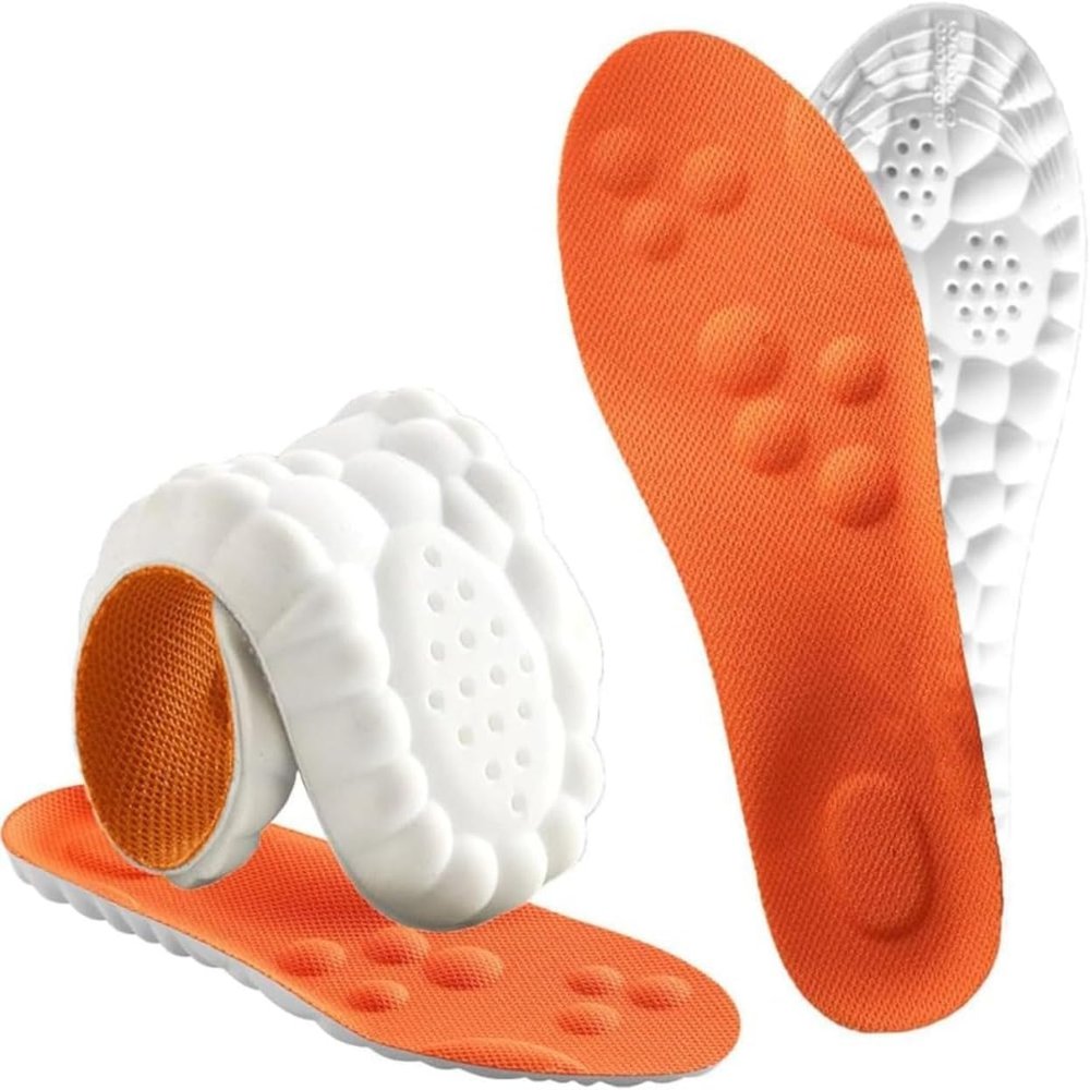 2026 New Steppers Insoles for Women Man,Cloud Insoles,Cuttable Memory Foam Shoe Inserts with Arch Support for Foot Pain&Fatigue
