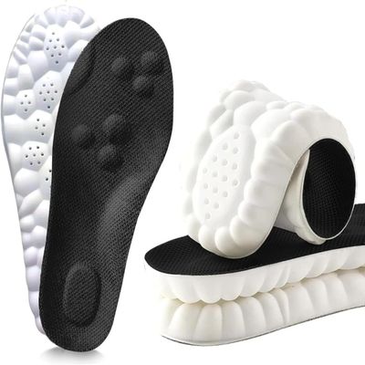 2026 New Steppers Insoles for Women Man,Cloud Insoles,Cuttable Memory Foam Shoe Inserts with Arch Support for Foot Pain&Fatigue