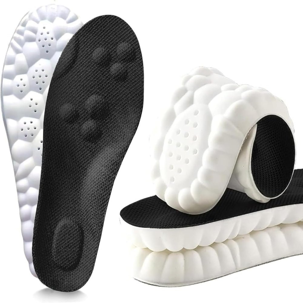2026 New Steppers Insoles for Women Man,Cloud Insoles,Cuttable Memory Foam Shoe Inserts with Arch Support for Foot Pain&Fatigue