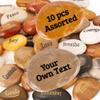 10PCS Bulk Custom Engraved Stones Made-to-Order River Rocks Personalized Inspirational Faith Healing Encouragement Stone 1.5"-2" for Corporate Events, Church, School, Wholesale Resale & Memorial Gifts view 1
