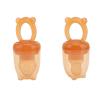 2PCS Baby Fruit Feeder Pacifier, Infant Fresh Fruit Teether with Anti Leakage Silicone Design, Safe Teething Relief Toy for Self Feeding and Gum Massage view 1