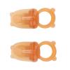 2PCS Baby Fruit Feeder Pacifier, Infant Fresh Fruit Teether with Anti Leakage Silicone Design, Safe Teething Relief Toy for Self Feeding and Gum Massage view 3