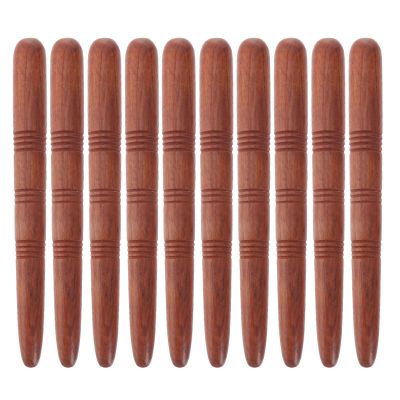 CIMAXIC 10pcs Wood Acupoint Massage Pen - Wood Therapy Massage Stick - Manual Trigger Point Release Tool for Hand Feet Back Facial Body Muscle Relaxation