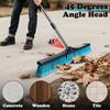 24" Push Broom Outdoor, Heavy Duty Garden Brush Broom with 58" Long Handle view 4