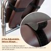 Bedside Commode Cushion, Soft Padded Toilet Seat with Fixing Straps, Waterproof PU Leather Pad for Seniors Elderly, Universal Fit Shower Seat Cushion for Commode Chair Toilet Seat (Coffee) view 4