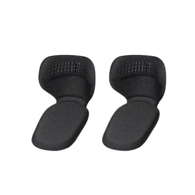 2pcs Shoe Heel Insoles Foot Pad Sports Shoes Adjustable Antiwear Feet Inserts Protector Sticker(Black)