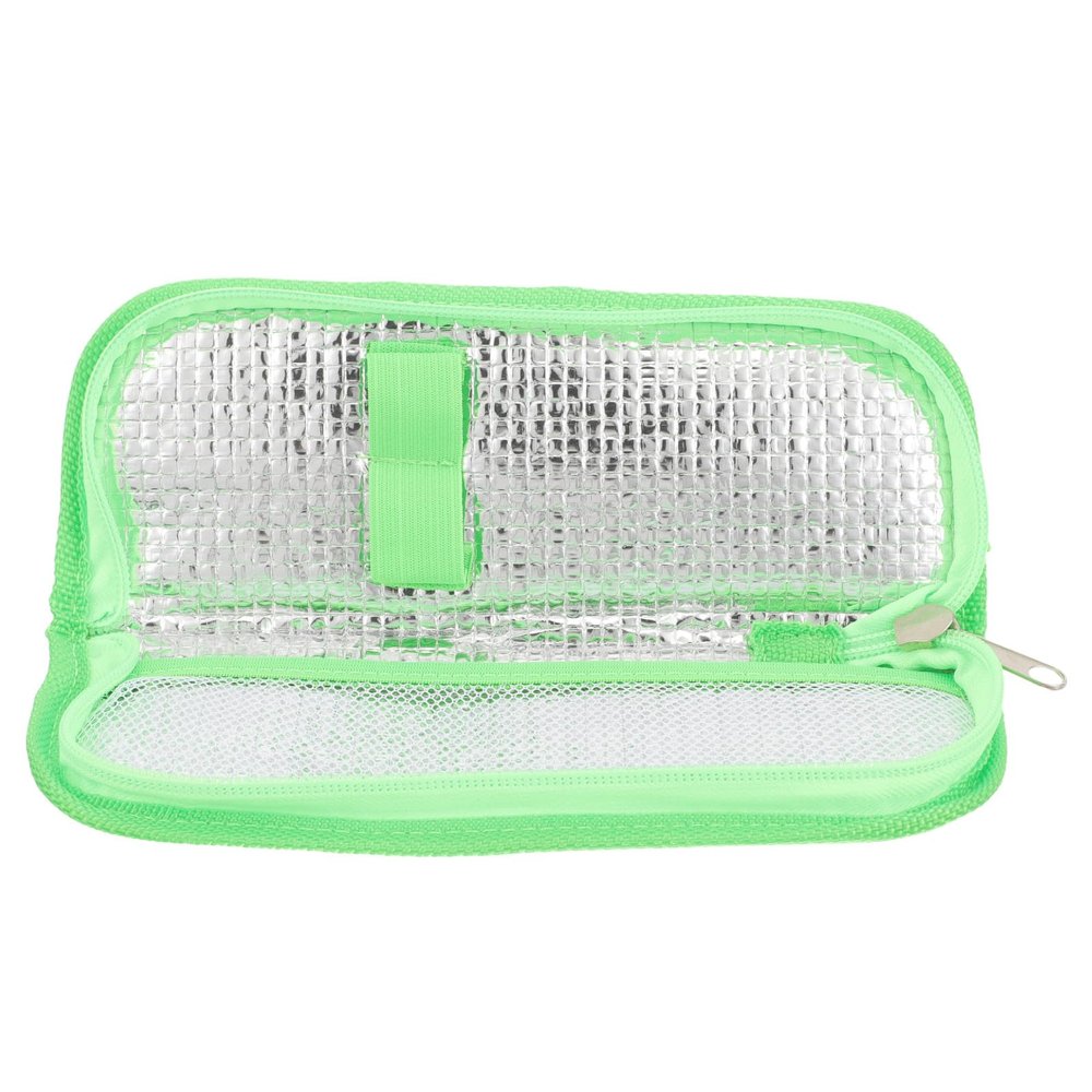 ABOOFAN Portable Insulin Cooler Bag Insulated Insulin Organizer Pouch with Thermal Storage for Diabetes Travel and Daily Medication Carrying Green