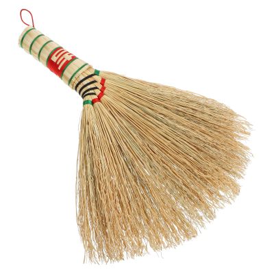 DOITOOL Handwoven Mini Whisk Broom Small Kitchen Countertop Broom with Short Handle Natural Sorghum Straw Brush for Desk Dusting Home Cleaning