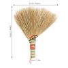 DOITOOL Handwoven Mini Whisk Broom Small Kitchen Countertop Broom with Short Handle Natural Sorghum Straw Brush for Desk Dusting Home Cleaning view 2