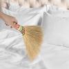 DOITOOL Handwoven Mini Whisk Broom Small Kitchen Countertop Broom with Short Handle Natural Sorghum Straw Brush for Desk Dusting Home Cleaning view 4