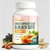 Aevezom Organic Sweet Apricot Seed & Black Seed Capsules for Immune Support & Overall Wellness | 60 Capsules (1) view 1