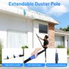 25ft High Reach Duster Kits, Heavy Duty High Reach Duster Kit for Cleaning, Spider Web Brush, Washable Dust Brush for High Roof and Glass Surfaces (with 5-12ft Extension Pole) view 4
