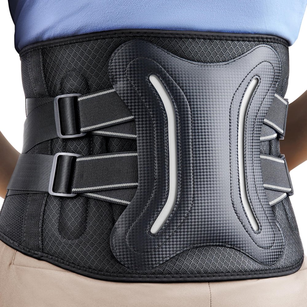 FEATOL Back Brace for Lower Back Men Women, 5-Stays Lumbar Support Belt