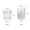 Borosilicate Glass Coffee Cup, Clear Light Drinking Glasses for Water Milk Juice, Hot and Cold Drinks Versatile(Large) view 2