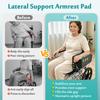 AOSSA Wheelchair Armrest Pad with Lateral Support, Arm Trough Cushion for Wheelchair Attachment, Ergonomic Arm Rest Elbow Pillow for Torso Side Leaning, Foam Arm Platform for Elderly (11") view 3
