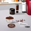 For Nespresso Machine Coffee Pods Kit: 80ml/2.7oz Reusable Compatible with Nespresso Vertuo ENV150, ENV135, Next, Pop Includes Stainless Steel Coffee Pod, Silicone Lid, Tweezer Spoon, Brush view 2