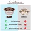 For Nespresso Machine Coffee Pods Kit: 80ml/2.7oz Reusable Compatible with Nespresso Vertuo ENV150, ENV135, Next, Pop Includes Stainless Steel Coffee Pod, Silicone Lid, Tweezer Spoon, Brush view 4