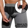 2PCS Hernia Belts for Men & Women, Inguinal Hernia Belt for Men Fits Left or Right Hernia, Hernia Support for Men With Adjustable Waist Strap & Compression Pressure Pad for Pre & Post-Surgery | Black view 3