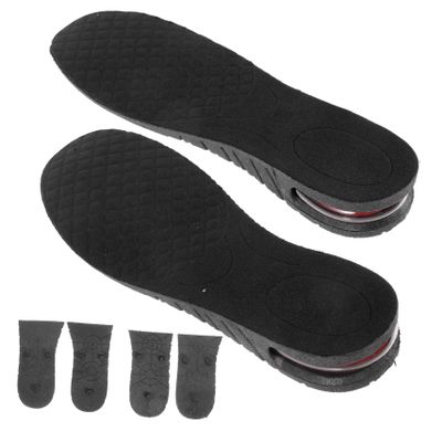 VICASKY Invisible Heightening Insoles 1 Pair Heel Lift Inserts with Air-inflated Cushion Three-Layer Design Invisible Shoe Height Increase Pads for Daily Comfort and Random Color