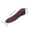 VICASKY Invisible Heightening Insoles 1 Pair Heel Lift Inserts with Air-inflated Cushion Three-Layer Design Invisible Shoe Height Increase Pads for Daily Comfort and Random Color view 2