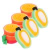 LALAFINA Fruit-Shaped Kitchen Sponges for Dishes, Multipurpose Reusable Scrub Sponges, Thickened Household Cleaning Pads with Strawberry, Mango, Citrus, and Orange, 12pcs Set view 1