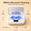 2026 Upgraded 49kHz Ultrasonic Contact Lens Cleaner Machine with Blue Light - Detachable Tank, 90-Day Power - Portable Contact Lens Case & Applicator Tool for Colored Lenses, Travel (Pink, 1) view 2