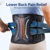 FEATOL Lower Back Brace with 5 Reinforced Stays for Women and Men, Adjustable Snug-Fit Lumbar Support Belt for Work, Size S, Waist 25.6-29.5 in, Grey view 3
