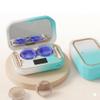 2026 Upgraded 49kHz Ultrasonic Contact Lens Cleaner Machine with Blue Light - Detachable Tank, 90-Day Power - Portable Contact Lens Case & Applicator Tool for Colored Lenses, Travel (Lake Blue, 1) view 1