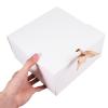 DOITOOL White Clamshell Paper Boxes with Lid 12pcs 20x20x10cm Collapsible Kraft Cardboard Packaging Box for Wedding Favor, Birthday, Party, and Wrapping view 4