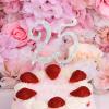 BAHABY Silver 25th Birthday Cake Topper Rhinestones Cake Decorations for 25th Birthday Party view 4