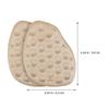 LRXIYODE 2 Pairs Peach Flocked High Heel Shoe Inserts Non-Slip Forefoot Cushions Soft Anti-Friction Pads for Womens Pumps view 2