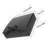 Alasum 10pcs Kraft Paper Wrapping Boxes with Lid 16.5x16.5x5cm Thickened Black Decorative Storage Case for Birthday Party Candy Dessert Packaging and Holiday Presents view 2