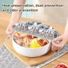 Naivetu Aluminum Foil Insulation Cover, 100 Pieces of Aluminum Foil Film Cover for Insulation, Reusable Aluminums Foil Heat Retaining Covers, For Home Dining Tables and Food Containers (40) view 2