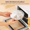 Naivetu Aluminum Foil Insulation Cover, 100 Pieces of Aluminum Foil Film Cover for Insulation, Reusable Aluminums Foil Heat Retaining Covers, For Home Dining Tables and Food Containers (40) view 4