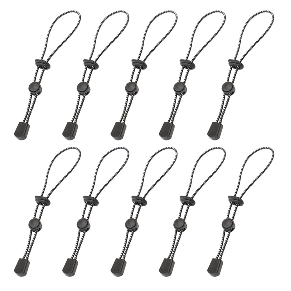 10Pcs Climbing Stick Holders, Hiking Trekking Pole Backpack Bungee Straps, Adjustable Elastic Rope Lanyard, for Tent Fastening Ski Walking Outdoor Mountaineering