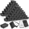 Quelay 180 Pcs Black Jewelry Gift Boxes Small Gift Boxes for Jewelry Colorful Necklace Earring Rings Bracelet Cardboard Cardboard Cases for Wedding Birthday Party, 3.15 x 1.97 x 1.18 Inch view 1