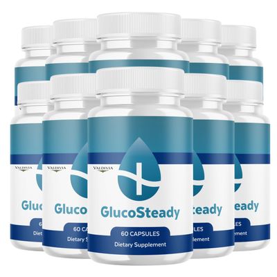 (10 Pack) GlucoSteady Capsules, Official Gluco Steady All Natural Ingredients, Advanced Glucosteady Health & Wellness Vitamin Supplement Pills for Maximum Strength Multivitamin Support (600 Capsules)