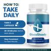 (10 Pack) GlucoSteady Capsules, Official Gluco Steady All Natural Ingredients, Advanced Glucosteady Health & Wellness Vitamin Supplement Pills for Maximum Strength Multivitamin Support (600 Capsules) view 3