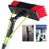 10m/33ft Water Fed Telescopic Window Cleaning Pole Extension Kit with Hose and 30cm Brush Extendable for Conservatory Cleaning view 1