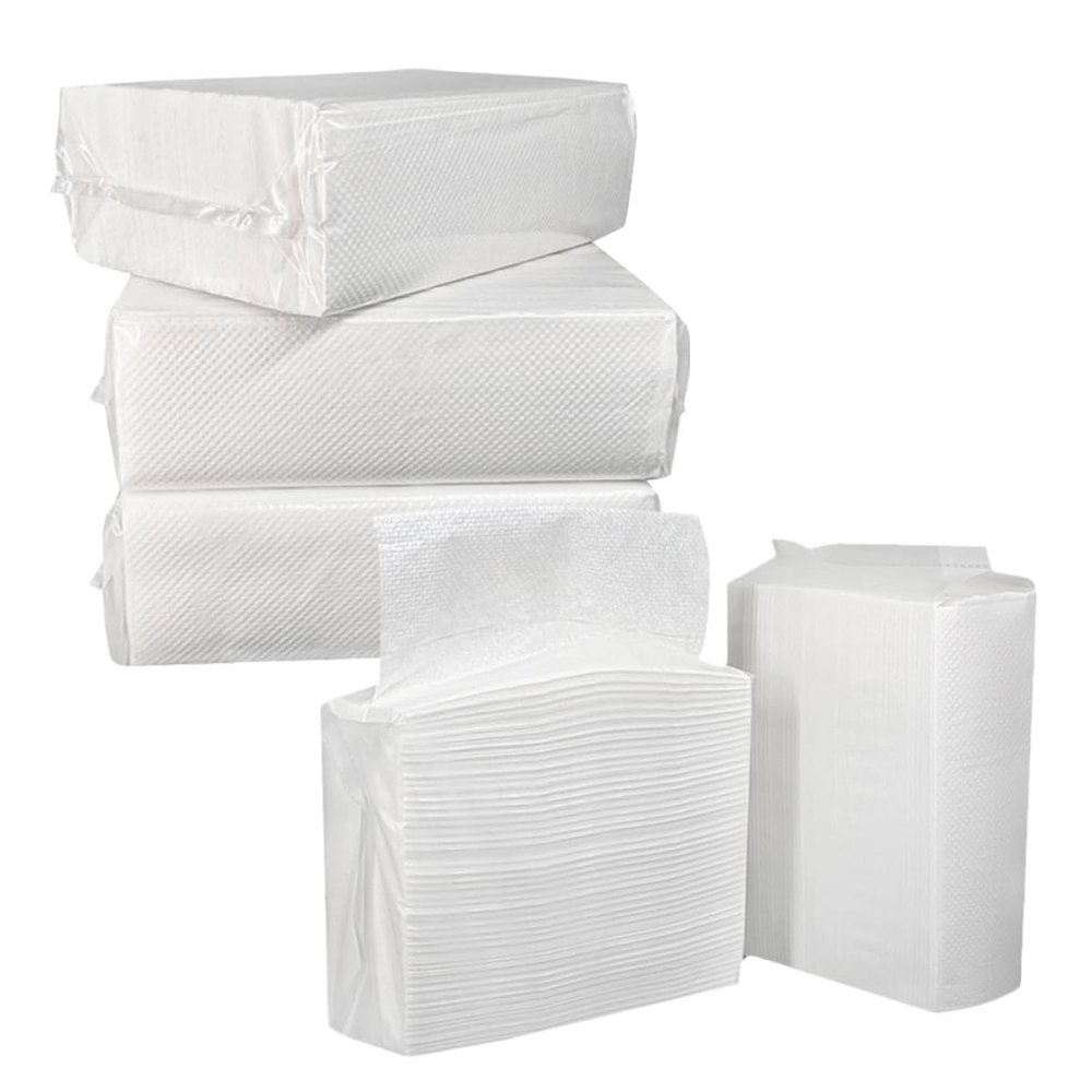 FUOYLOO Paper Towels 120 Sheets 5pcs Water Absorbent Hand Towel Napkins for Bathroom Kitchen Commercial Use