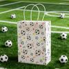 Rolpants 12Pcs Soccer Themed Paper Gift Bags with Twisted Handles, Bulk Soccer Print Party Favor Goodie Bags for Sports Birthday Game Day Party Supplies view 4