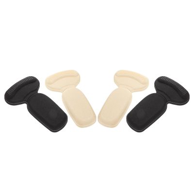 Holibanna 8pcs 2-in-1 Heel Pads and Anti-wear Stickers for High Heels Shoe Support Cushions with T-Shape Non-Slip Sole Inserts for Womens Shoes to Prevent Blisters and Slipping