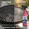 Fast-Acting Heavy-Duty Grill Degreaser Spray, BBQ Grill Cleaner Spray for Outdoor Grills, Safe Heavy Duty Cleaner for Burnt Food & Grease, for Stubborn Splatters, Stove Top, Grill, Drip Pans (2pcs) view 2