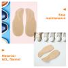 STOBAZA 3 Pairs Gel Heel Pads and Half-Covered Foot Arch Insoles for Womens Dress Shoes High Heel Cushion Inserts with Arch Support for Flat Foot Comfort view 3