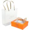Uonlytech Bridesmaid Box Set with Tote Bag, Ribbon and Card, Small Orange Valentines Day Wedding Packaging Box for Bridesmaids and Wedding view 1